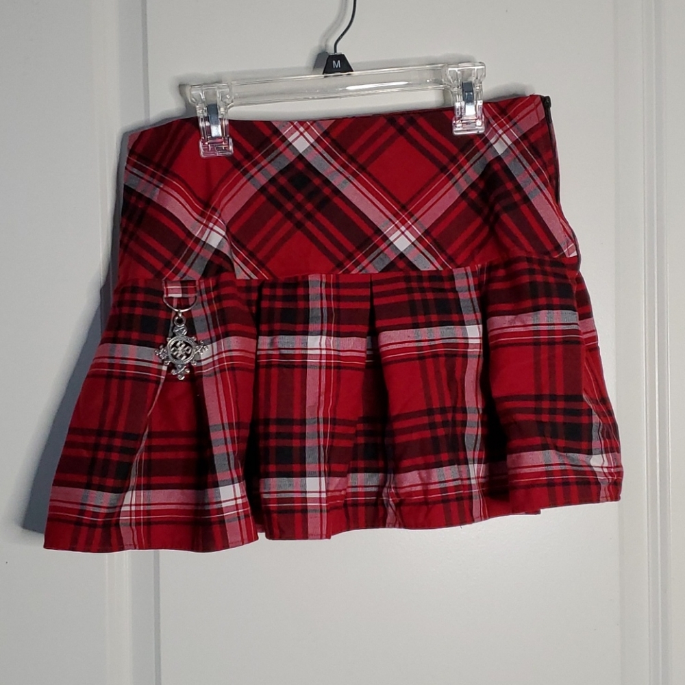 Red Plaid Skirt